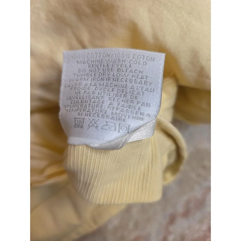 Restoration Hardware Rare Embroidered Bee es Full Butter Yellow Cotton Faille